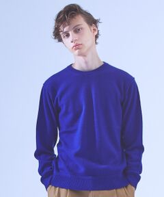 ABAHOUSE / アバハウス ニット・セーター | ウールカシミアクルーネックニット