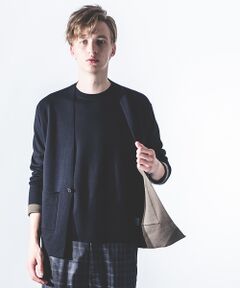 ABAHOUSE / アバハウス カーディガン・ボレロ | リバーニットドロップショルダーカーディガン