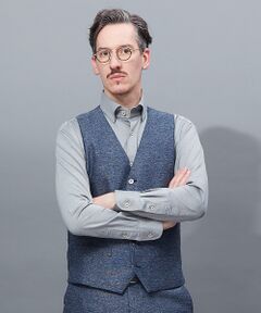 ABAHOUSE / アバハウス ベスト | 【Recency of Mine/セットアップ対応】カラミストレッチジレ