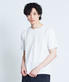 キーネック圧着Tシャツ