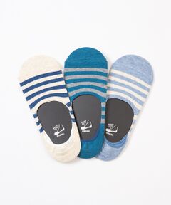 ABAHOUSE / アバハウス ソックス | 【THE SOX】MALIBU 3枚組ボーダーフットカバー