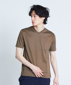 【展開店舗限定】シルケット天竺Vネック半袖Tシャツ