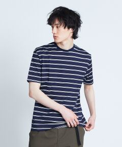 【展開店舗限定】シルケット天竺ボーダー半袖Tシャツ