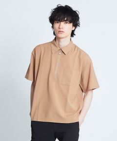 ABAHOUSE / アバハウス シャツ・ブラウス | 【展開店舗限定】TRストレッチハーフジップシャツ