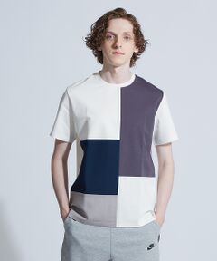 ABAHOUSE / アバハウス Tシャツ | 【展開店舗限定】スラブポンチ配色切替半袖Tシャツ