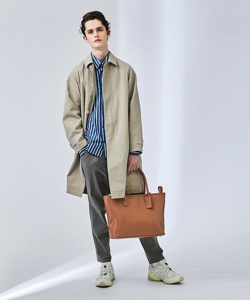 ABAHOUSE / アバハウス トートバッグ | 【WEB別注】スプリットレザー トート バッグ / 天ファスナー付き | 詳細3