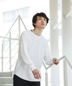 【展開店舗限定】ワッフルラウンドロングTシャツ