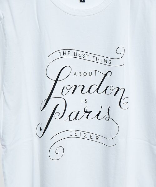ABAHOUSE / アバハウス Tシャツ | 【CEIZER】London Paris　半袖Tシャツ | 詳細4