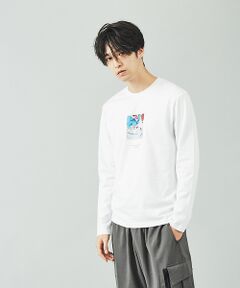 【Kaepa】Artプリント　長袖Tシャツ