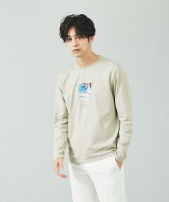 【Kaepa】Artプリント　長袖Tシャツ