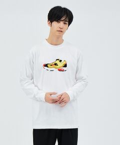 【O.K】 162-002LS スニーカーデザイン 長袖Tシャツ