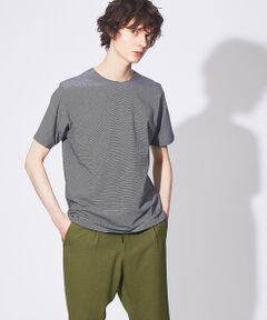 【ノンストレス】COTTON LYCRA 圧着 クルーネック 半袖 Tシャツ