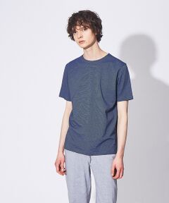 【ノンストレス】COTTON LYCRA 圧着 クルーネック 半袖 Tシャツ