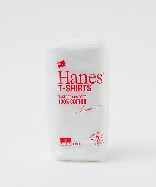 ABAHOUSE / アバハウス Tシャツ | 【HANES / ヘインズ】 Vネック 2P JAPAN Fit コットンTシャ | 詳細1