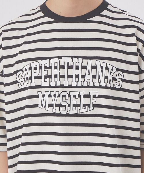 【別注】SUPERTHANKS(スーパーサンクス) カレッジ ロゴ Tシャツ