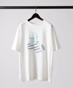 ルーズサイズ スケッチ アート Tシャツ