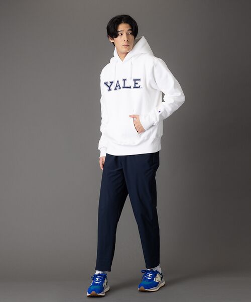 【Champion】YALE ロゴ リバースウィーブ フーデッドスウェットシャツ