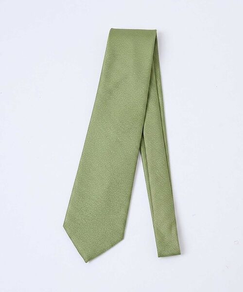 ABAHOUSE / アバハウス ネクタイ | 【日本製】ソリッド 無地 ネクタイ【予約】（セージグリーン）