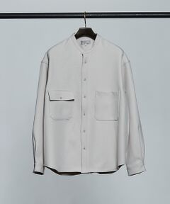 ABAHOUSE / アバハウス シャツ・ブラウス | バンドカラー シャツ ブルゾン