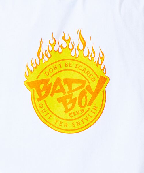 ABAHOUSE / アバハウス Tシャツ | 【BADBOY / バッドボーイ】BADBOYCLUB ファイヤーパターン ロゴ | 詳細5