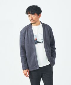 ABAHOUSE / アバハウス カーディガン・ボレロ | 【アンサンブル対応】ネオスエード ボタンレス カーディガン