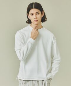 スムース オーバーサイズ ロングスリーブ クルーネックTシャツ