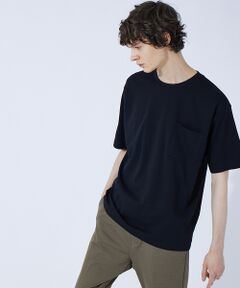 【接触冷感】シルケット スムース ポケット 半袖Tシャツ