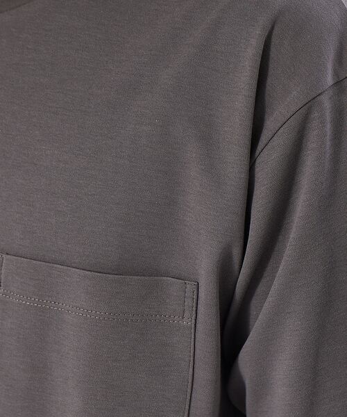 ABAHOUSE / アバハウス Tシャツ | 【接触冷感】シルケット スムース ポケット 半袖Tシャツ | 詳細17