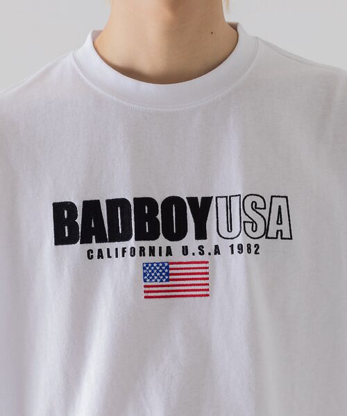 ABAHOUSE / アバハウス Tシャツ | 【BADBOY / バッドボーイ】USA ロゴ パロディ Tシャツ | 詳細6