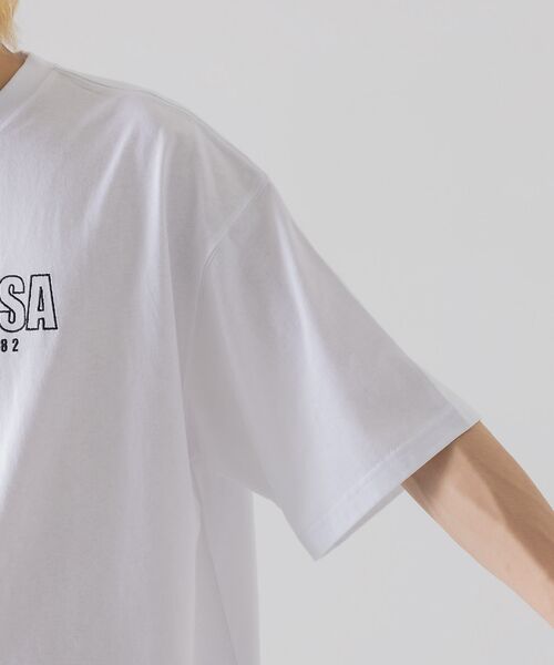 ABAHOUSE / アバハウス Tシャツ | 【BADBOY / バッドボーイ】USA ロゴ パロディ Tシャツ | 詳細7