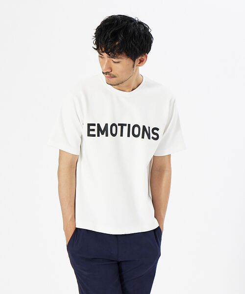 ABAHOUSE / アバハウス Tシャツ | 【EMOTIONS】シルキーロゴ 半袖 Tシャツ | 詳細3
