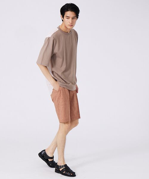 ABAHOUSE / アバハウス Tシャツ | 切替ストライプ コンビネーション Tシャツ | 詳細14