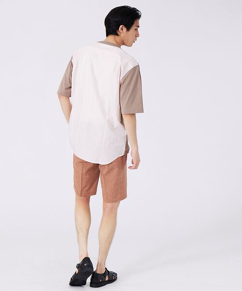 ABAHOUSE / アバハウス Tシャツ | 切替ストライプ コンビネーション Tシャツ | 詳細15