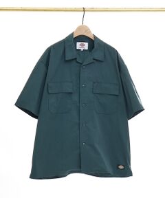 【Dickies/ディッキーズ】半袖 オープンカラー ワークシャツ