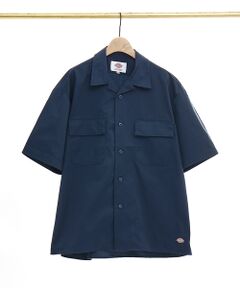 【Dickies/ディッキーズ】半袖 オープンカラー ワークシャツ