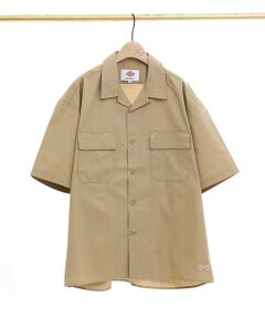 【Dickies/ディッキーズ】半袖 オープンカラー ワークシャツ