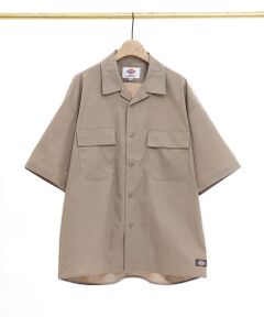 【Dickies/ディッキーズ】半袖 オープンカラー ワークシャツ