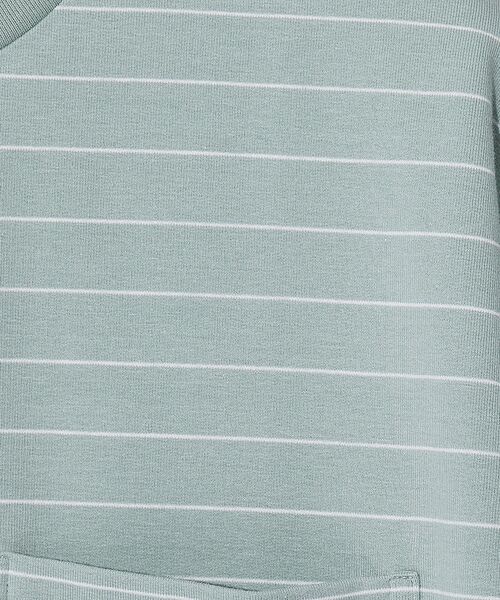 ABAHOUSE / アバハウス Tシャツ | ミニ裏毛 ボーダー ワッペン 半袖 Tシャツ | 詳細20