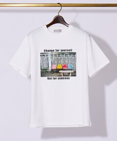 【レトロ】フォトプリント 半袖 Tシャツ