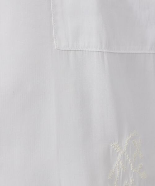 ABAHOUSE / アバハウス シャツ・ブラウス | 【刺繍】リーフ柄 オープンカラー 半袖シャツ | 詳細9