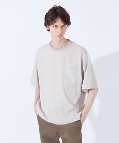 【Comfortable】変形 切替 半袖 Tシャツ