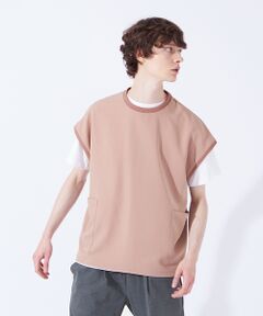 【Comfortable】ダブルポケット ベスト / ノースリーブ Tシャツ