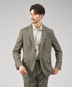 【セットアップ対応/FLEX JACKET】オーロラツイード ストレッチ ジャケ