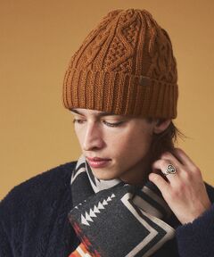 ABAHOUSE / アバハウス ハット | 【RUBEN/ルーベン】CABLE BORE WATCHCAP/ケーブル裏ボアフ
