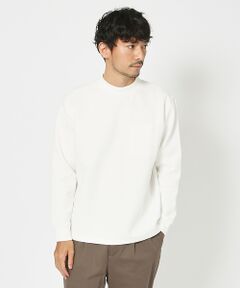 シルキー モックネック 長袖 Tシャツ