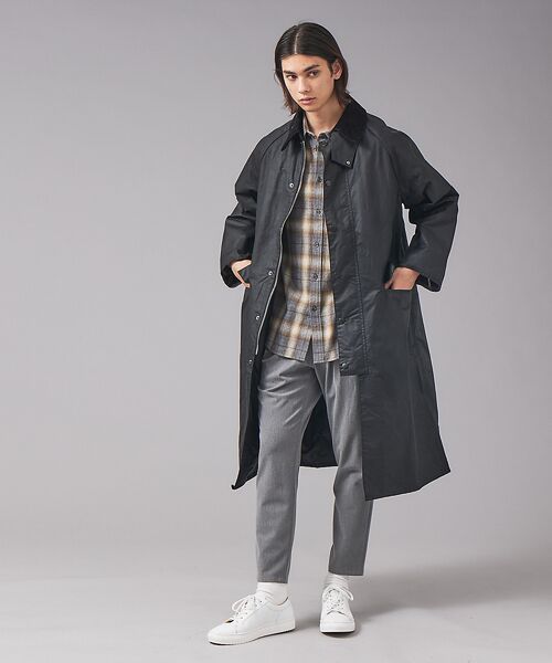 ABAHOUSE / アバハウス ステンカラーコート | 【BARBOUR / バブアー】  MWX1674OX WAX BURGHLEY | 詳細12