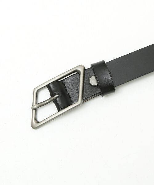 ABAHOUSE / アバハウス ベルト・サスペンダー | OILED LEATHER BLACK NARROW BELT | 詳細15