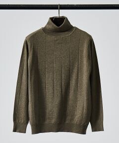 【12ゲージ】針抜き タートルネック ニット