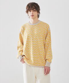 ABAHOUSE / アバハウス ニット・セーター | シルクミックス WJQ ホリゾンタル ボーダー ニット