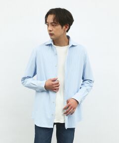 【FLEX SHIRTS】マルチストレッチ ナローストライプ シャツ